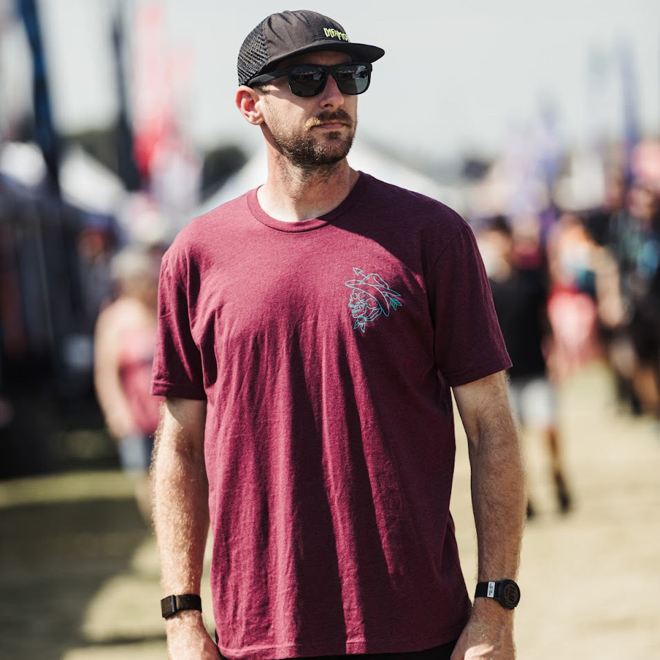 Cowboys and Indians T Shirt - Maroon