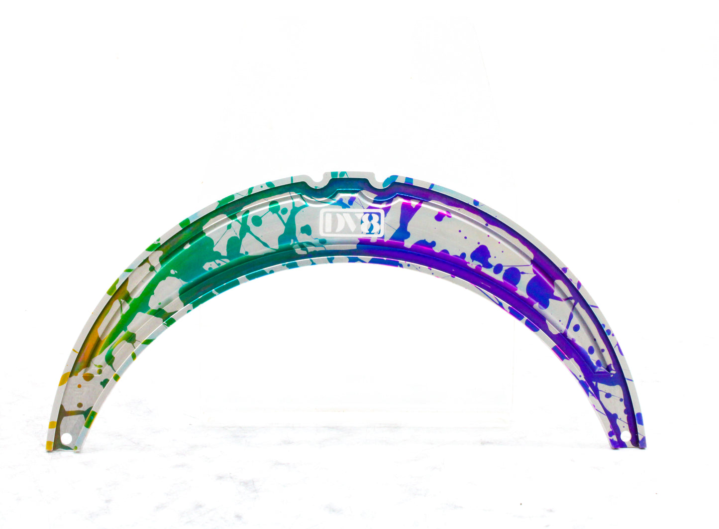 DV8 JT Lid - Rainbow Splatter on Clear