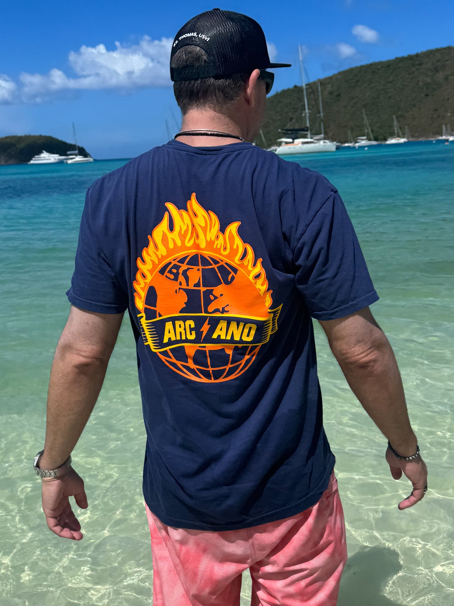 Global T Shirt - Navy