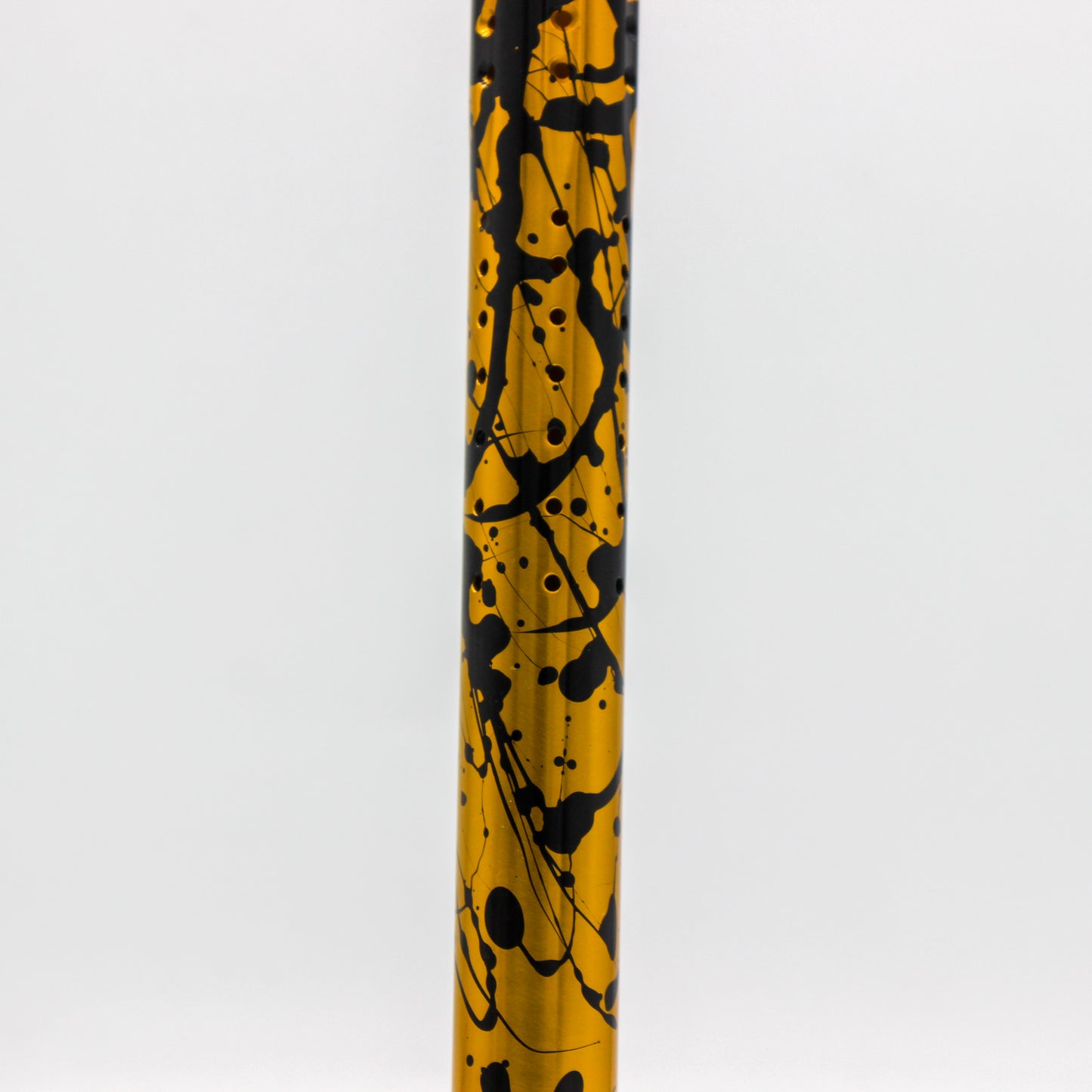 DYE ULS Tip Black Blood Splatter on Gold - 14"