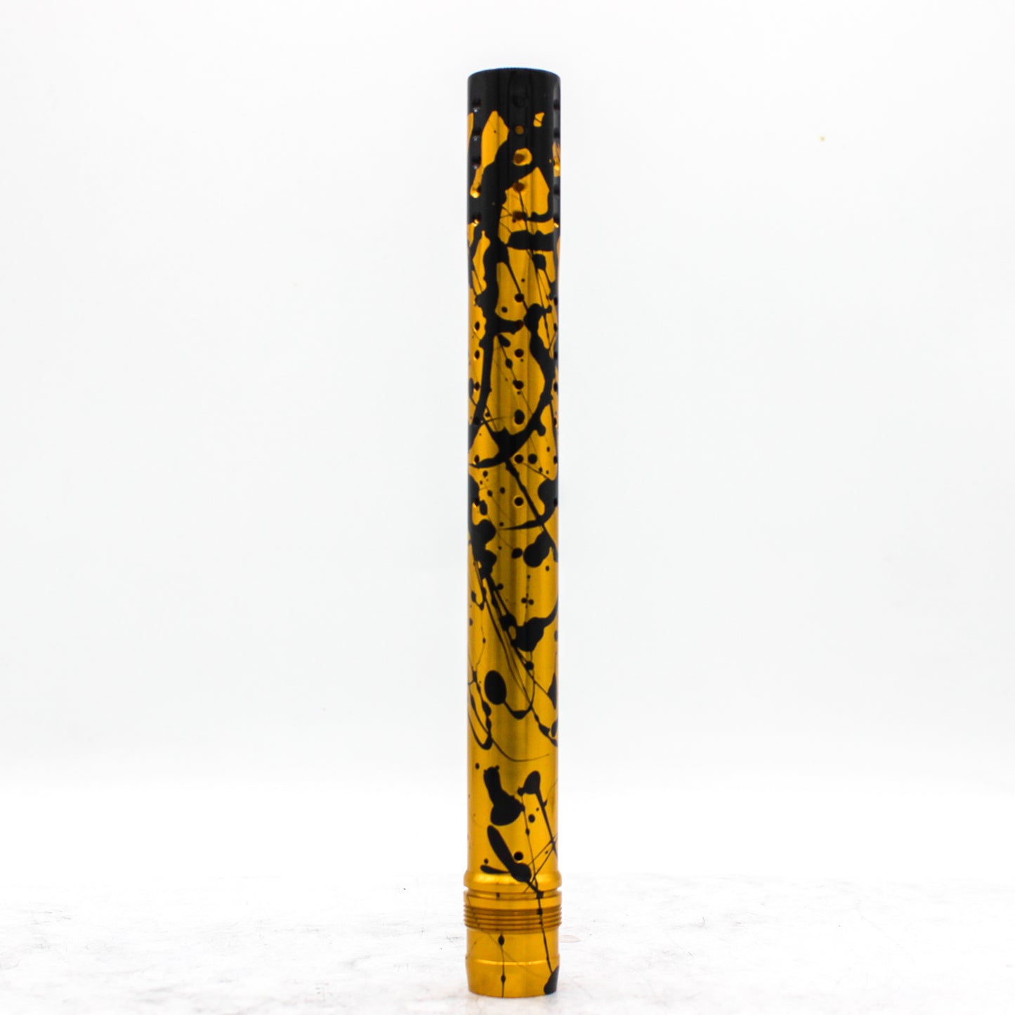 DYE ULS Tip Black Blood Splatter on Gold - 14"