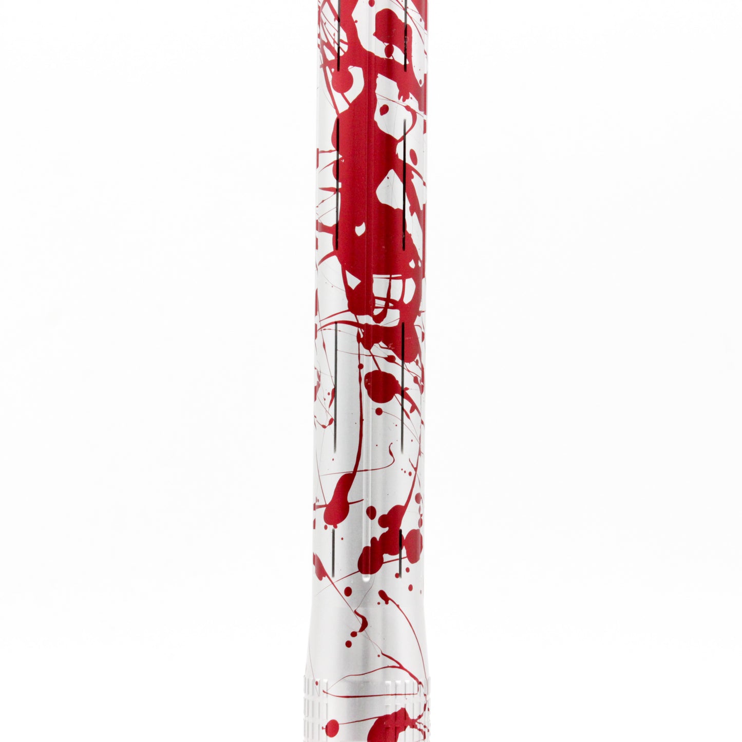 Infamous Silencio S63 PWR Grip Tip - Silver Bloosplatter