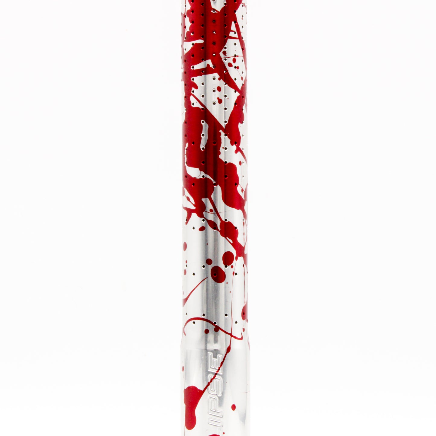 S63 Eclipse x CRBN Nano Barrel Tip - Red Blood Splatter on Clear