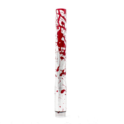 Infamous Silencio S63 PWR Grip Tip - Silver Bloosplatter