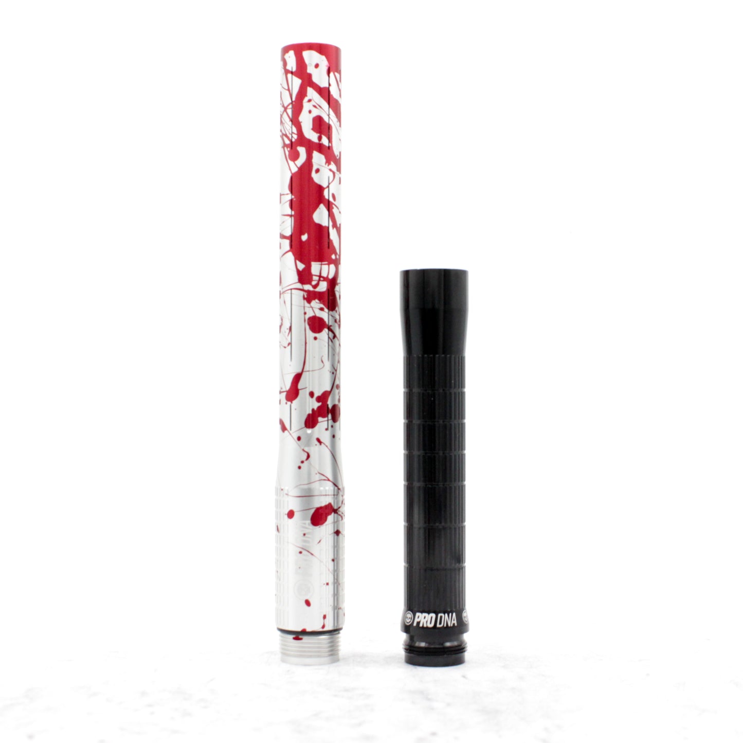 Infamous Silencio S63 PWR Grip Tip - Silver Bloosplatter