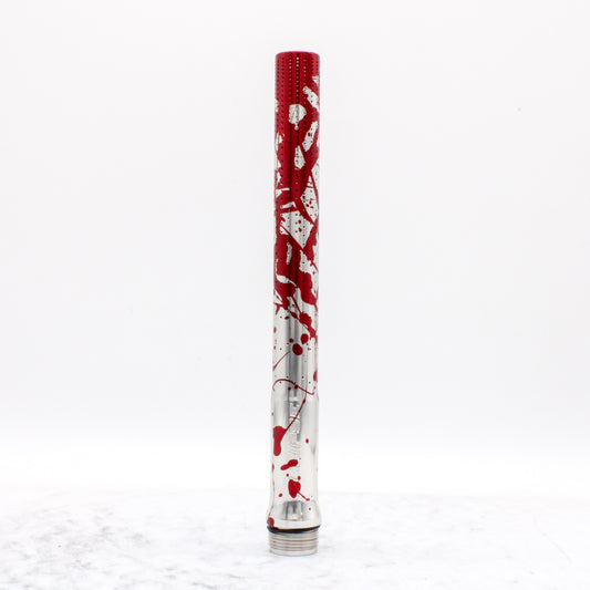 S63 Eclipse x CRBN Nano Barrel Tip - Red Blood Splatter on Clear